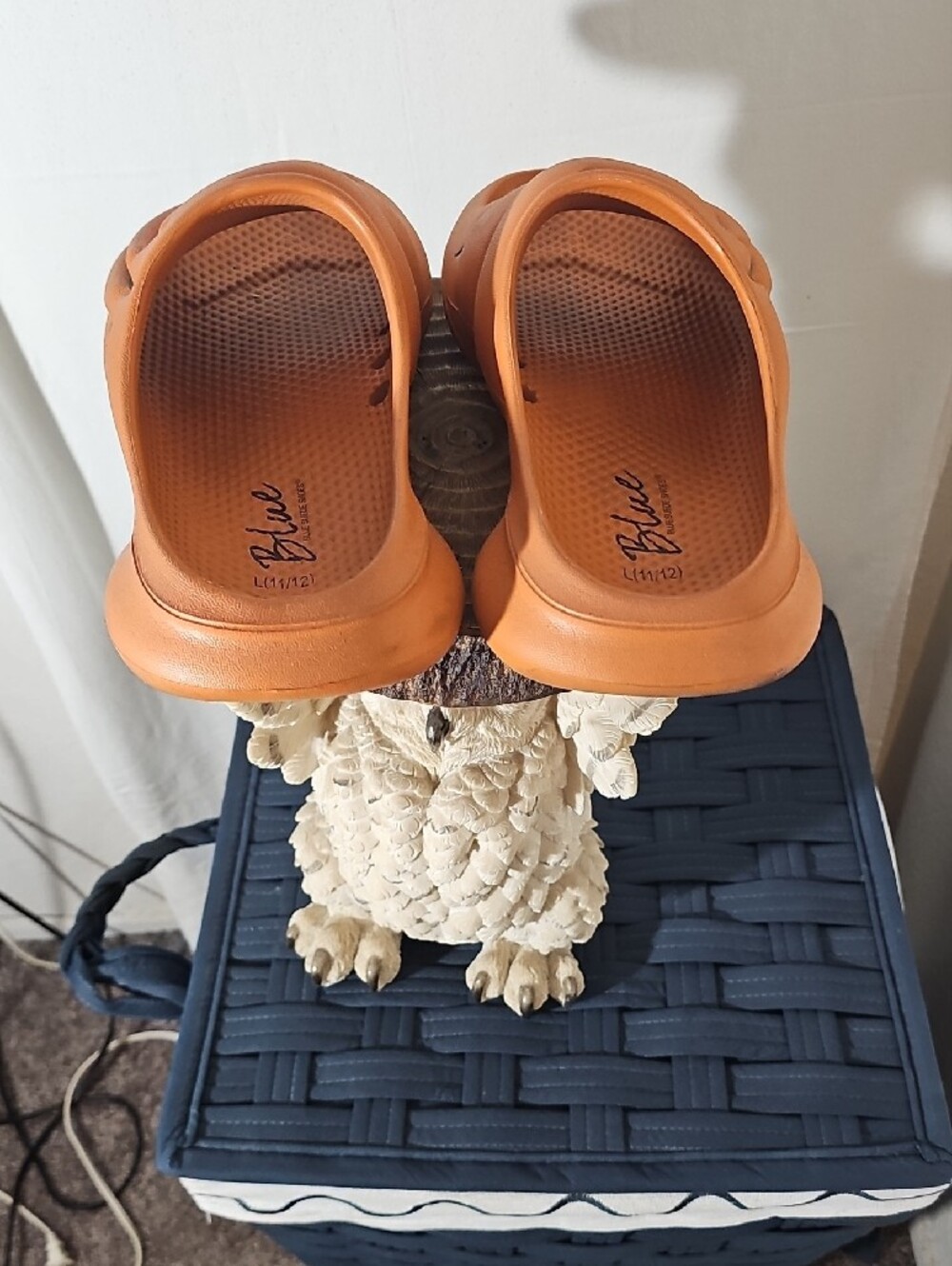 Blue Foam Slide Sandals for Men in Tan - Picture 4 of 6